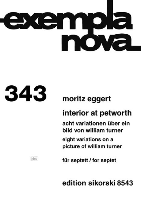 Moritz Eggert: Interior At Petworth, Noten