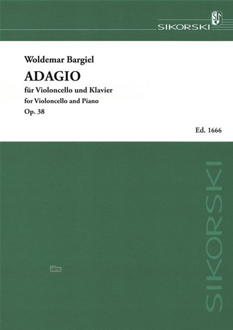 Woldemar Bargiel: Adagio op. 38, Noten