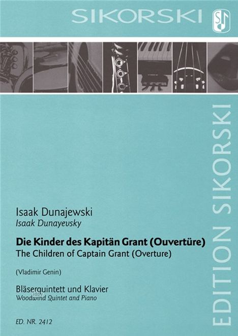 Isaak Dunajewski: Die Kinder des Kapitän Grant (, Noten
