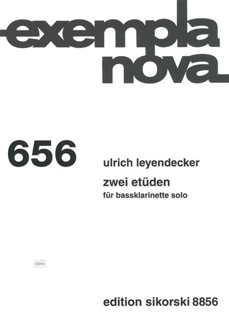 Ulrich Leyendecker: 2 Etüden, Noten
