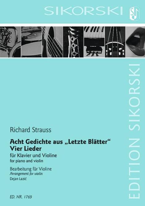 Acht Gedichte aus "Letzte Blätter"; Vier Lieder, Buch