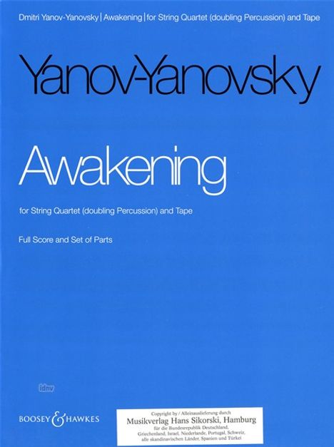Dmitri Janow-Janowski: Awakening, Noten