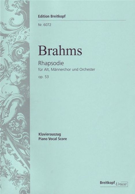 Johannes Brahms: Brahms, Johannes    :Rhapsodie op. 53 /KA/U /A, Noten