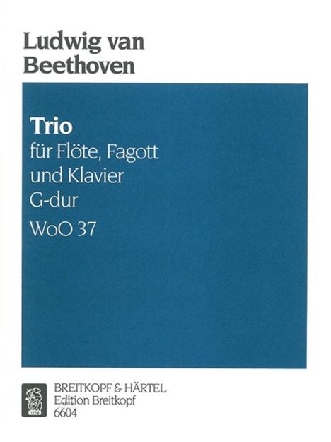 Ludwig van Beethoven: Trio G-dur WoO 37, Noten