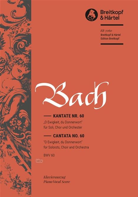 Johann Sebastian Bach: Kantate Nr. 60 BWV 60 "O Ewigk, Noten