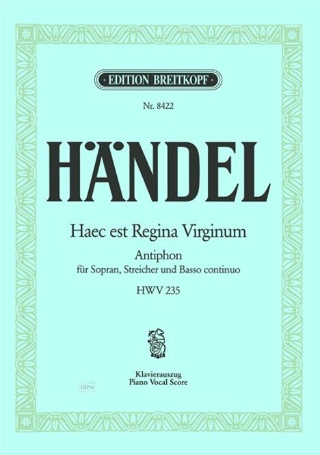 Georg Friedrich Händel: Haec est Regina Virgin. HWV235, Noten