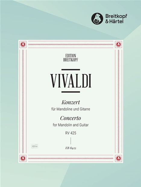 Antonio Vivaldi: Mandolinenkonzert C-dur RV 425, Noten