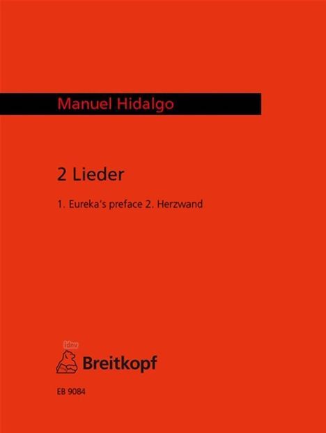 Manuel Hidalgo: Zwei Lieder, Noten