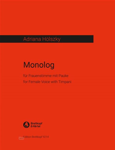 Adriana Hölszky: Monolog W 6, Noten