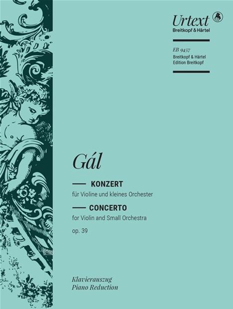 Hans Gal: Violinkonzert op. 39, Noten