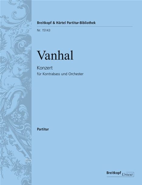 Johann Baptist (Jan Krtitel) Vanhal: Konzert für Kontrabass und Orchester, Noten