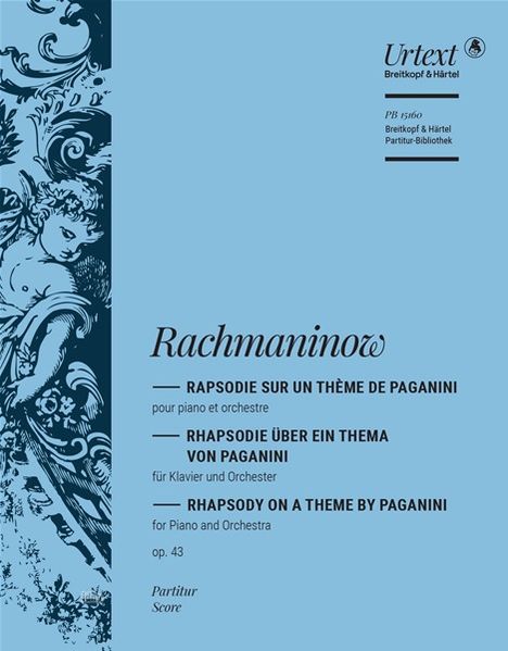 Sergej Rachmaninoff: Rapsodie sur un thème de Paganini op. 43, Noten