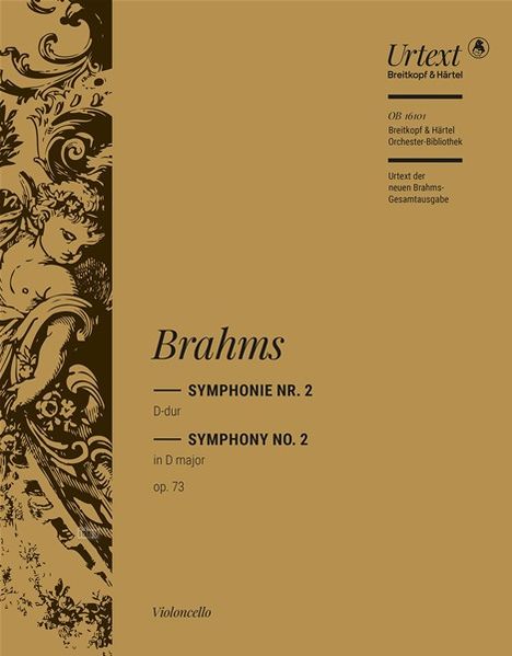 Johannes Brahms: Brahms, Johannes    :Symphonie Nr. 2 /E/U /vc, Noten