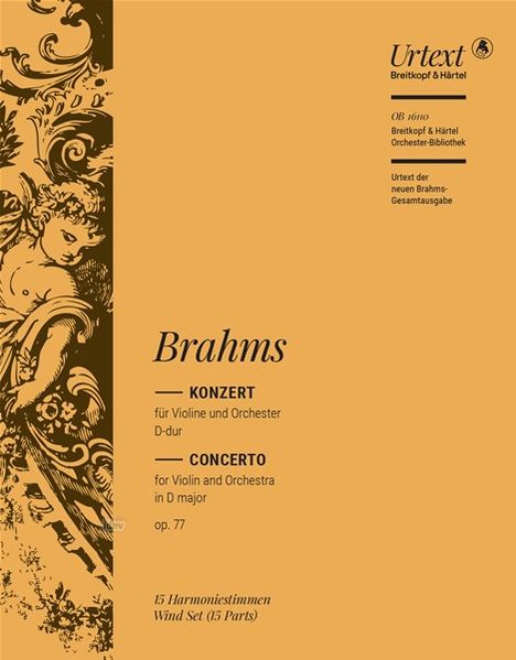 Johannes Brahms: Konzert für Violine und Orchester D-dur op. 77 (Violinkonzert), Noten