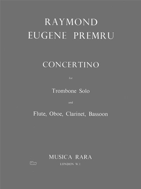 Raymond Premru: Concertino, Noten