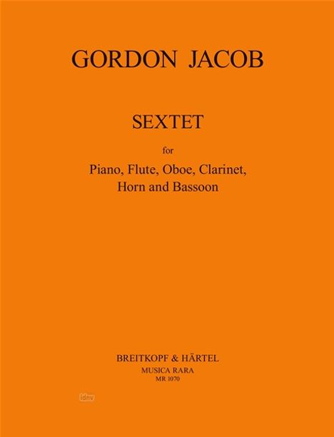 Gordon Jacob: Sextett, Noten