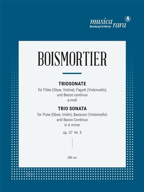 Joseph Bodin de Boismortier: Triosonate in a op. 37/5, Noten