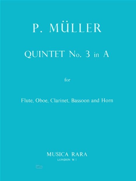 Peter Müller: Quintett in A Nr. 3, Noten
