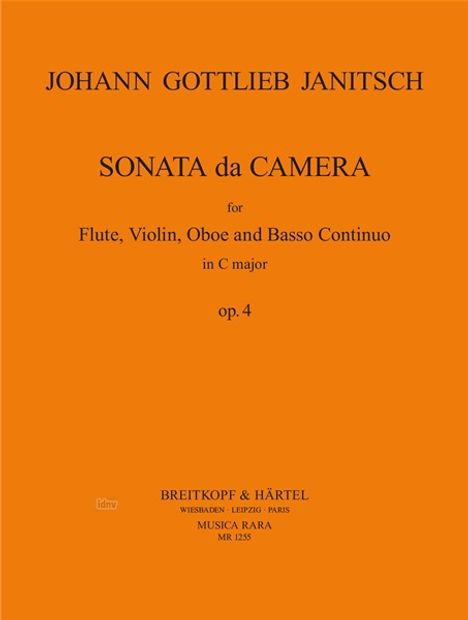 Johann Gottlieb Janitsch: Sonata da Camera in C op. 4 (1733), Noten