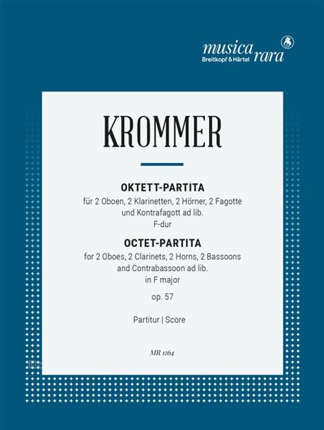 Franz Krommer: Oktett-Partita in F op. 57, Noten