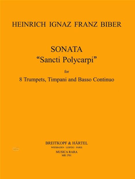Heinrich Ignaz Biber: Sonata C-Dur, Noten