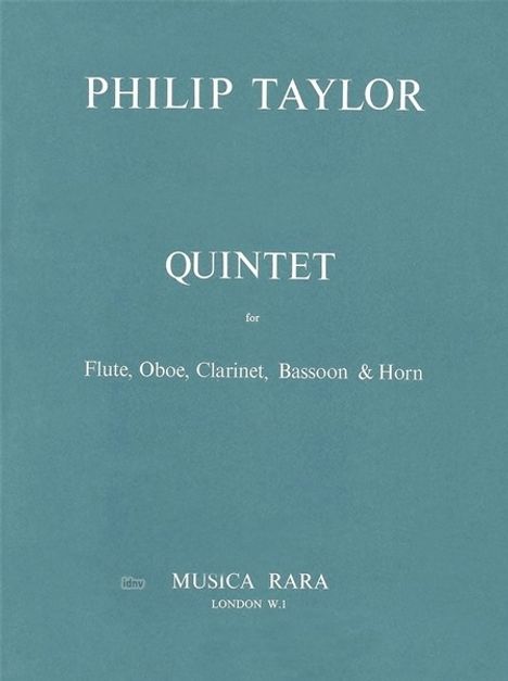 Philip Taylor: Quintett, Noten