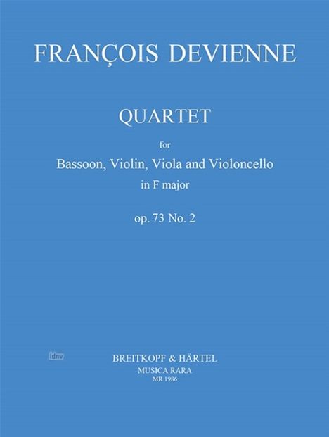 Francois Devienne: Quartett in F op. 73 Nr. 2, Noten