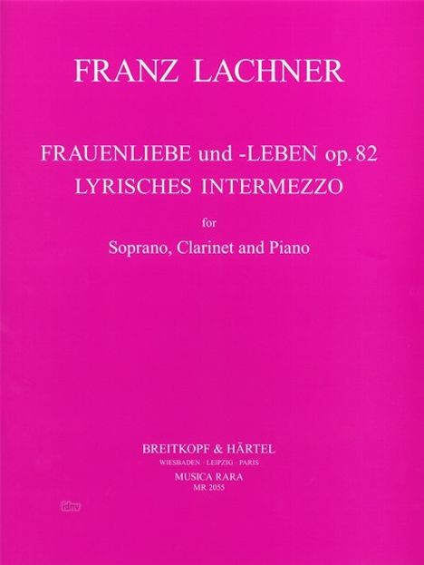 Franz Lachner: Lachner,F.          :Frauenlie... /S,Klar,Klav /BR, Noten