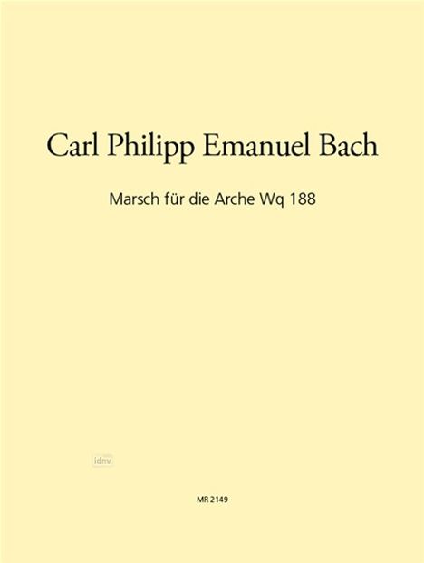 Carl Philipp Emanuel Bach: Märsche Wq 188, Noten