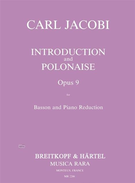 Carl Jacobi: Introduktion u. Polonaise op., Noten