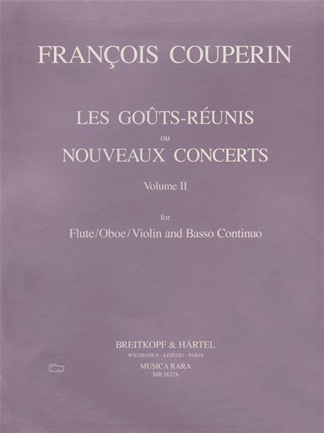 Francois Couperin: Les Gouts Reunis Band II, Noten