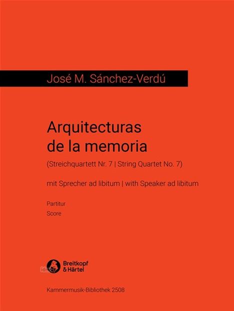 Jose Maria Sanchez-Verdu: Arquitecturas de la memoria, Noten
