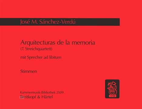 Jose Maria Sanchez-Verdu: Arquitecturas de la memoria, Noten