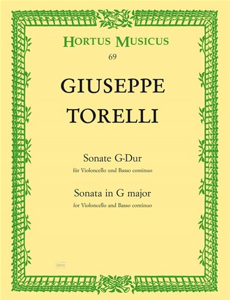 Giuseppe Torelli: Sonate für Violocello und Bass, Noten