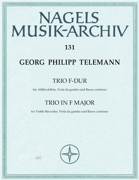 Georg Philipp Telemann: Trio aus den "Essercizii Music, Noten