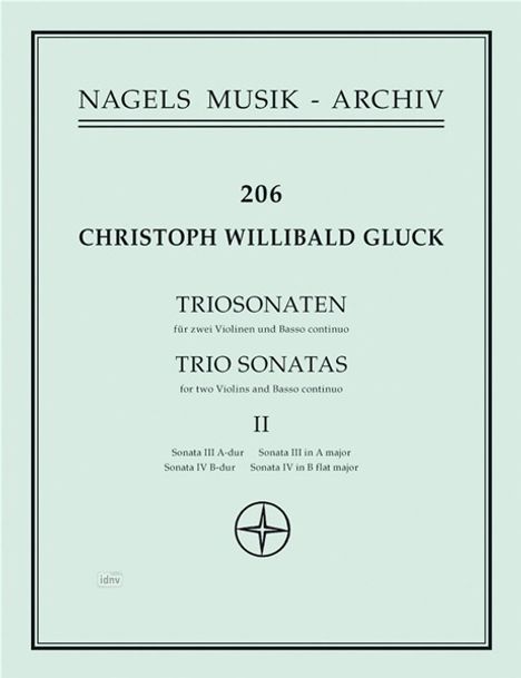 Christoph Willibald Gluck: Zwei Triosonaten für zwei Viol, Noten