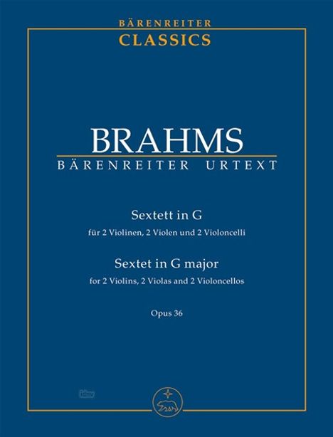 Johannes Brahms: Sextett in G-Dur op. 36 für 2, Noten