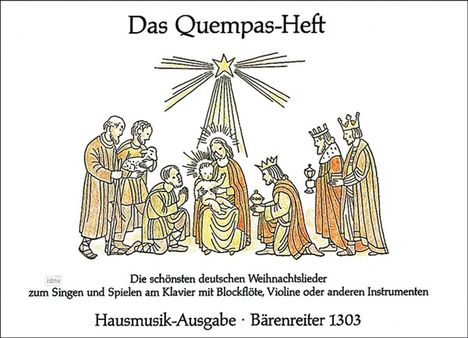 Das Quempas-Heft, Hausmusik-Ausgabe, Singstimme, Klavier und Melodieinstrument, Partitur m. Stimmen, Noten