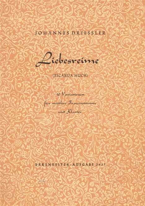 Liebesreime op. 10/3, Noten