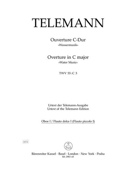 Georg Philipp Telemann: Ouverture C-Dur TWV 55:C3 "Was, Noten