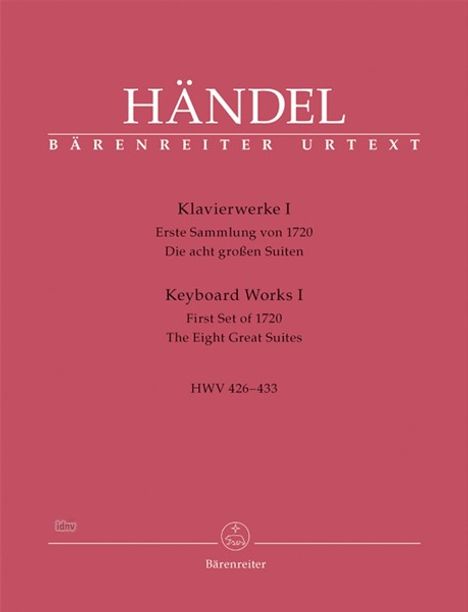Klavierwerke 1, HWV 426-433, Noten