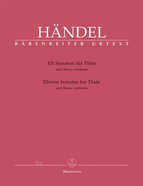 Georg Friedrich Händel: Elf Sonaten für Flöte und Basso continuo, Noten