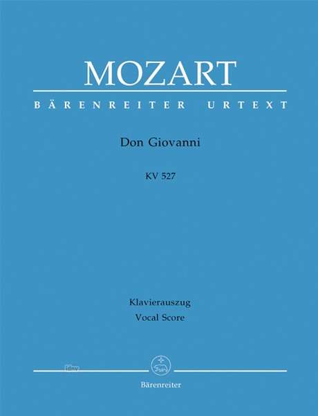 Don Giovanni KV 527, Text Deutsch-Italienisch, Klavierauszug, Noten