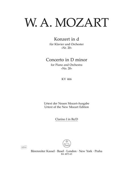 Wolfgang Amadeus Mozart: Konzert für Klavier und Orches, Noten