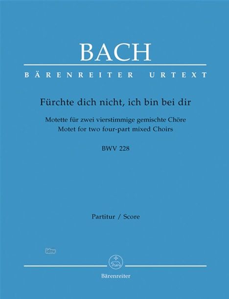 Johann Sebastian Bach: Bach,J.S.           :Für... /P/CP /GemCh-SATB+SATB, Noten