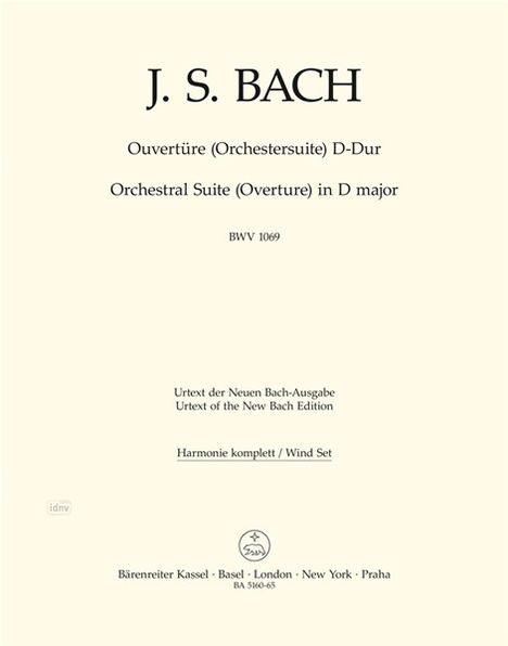 Ouvertüre (Orchestersuite) D-D, Noten