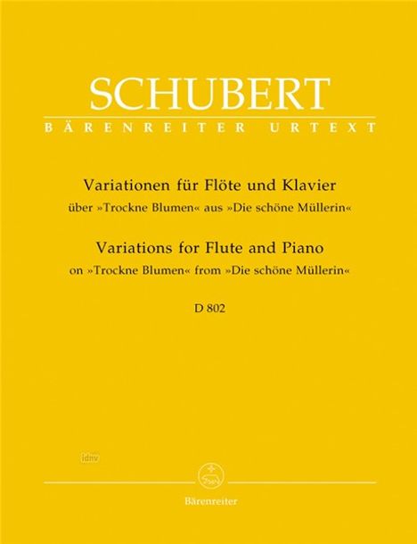 Franz Schubert: Variationen für Flöte und Klav, Noten