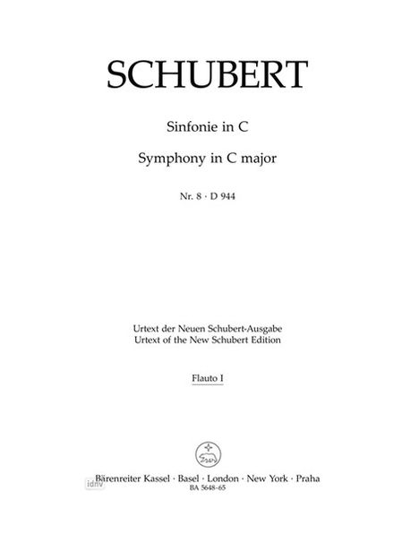 Franz Schubert: Sinfonie Nr. 8 C-Dur D 944 "Di, Noten