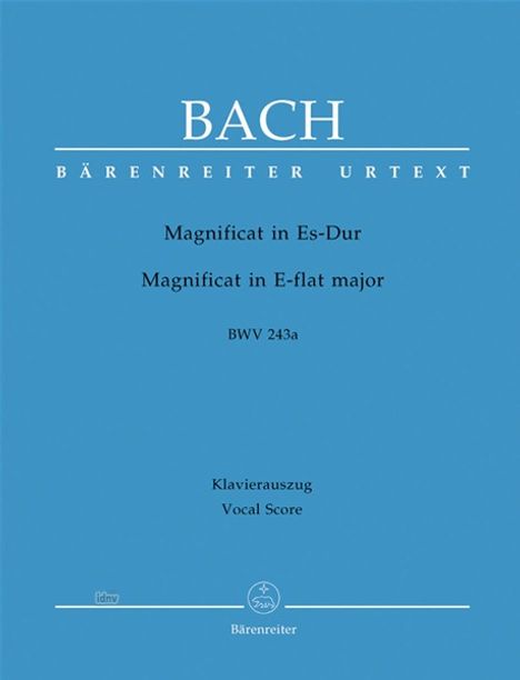 Johann Sebastian Bach: Magnificat Es-Dur BWV 243a, Noten