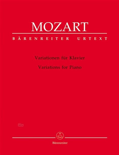 Wolfgang Amadeus Mozart: Variationen für Klavier, Noten